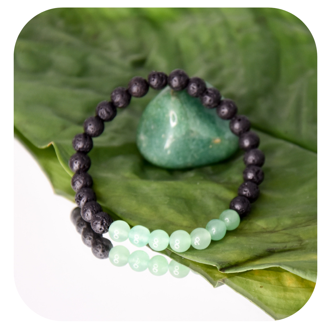 Lava Aventurine hand mala