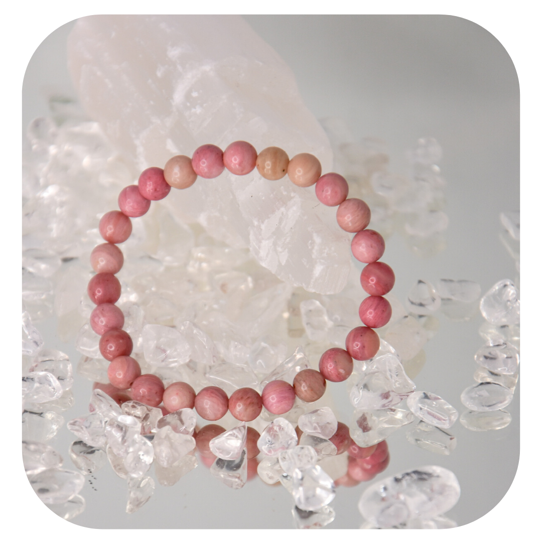 Rhodochrosite hand mala