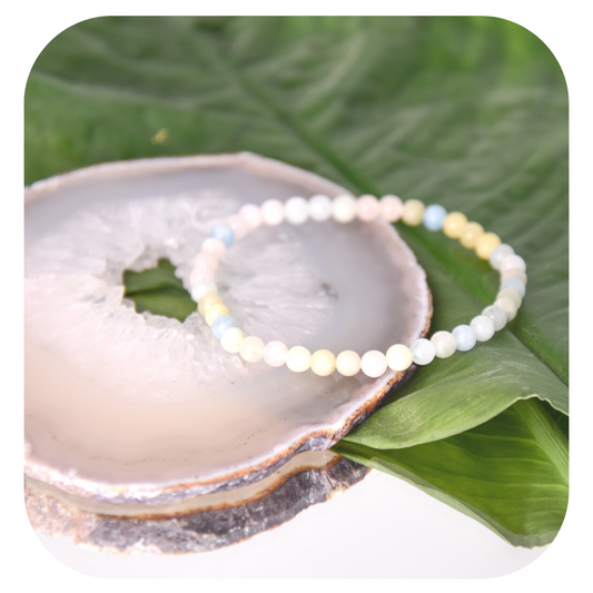 Morganite hand mala