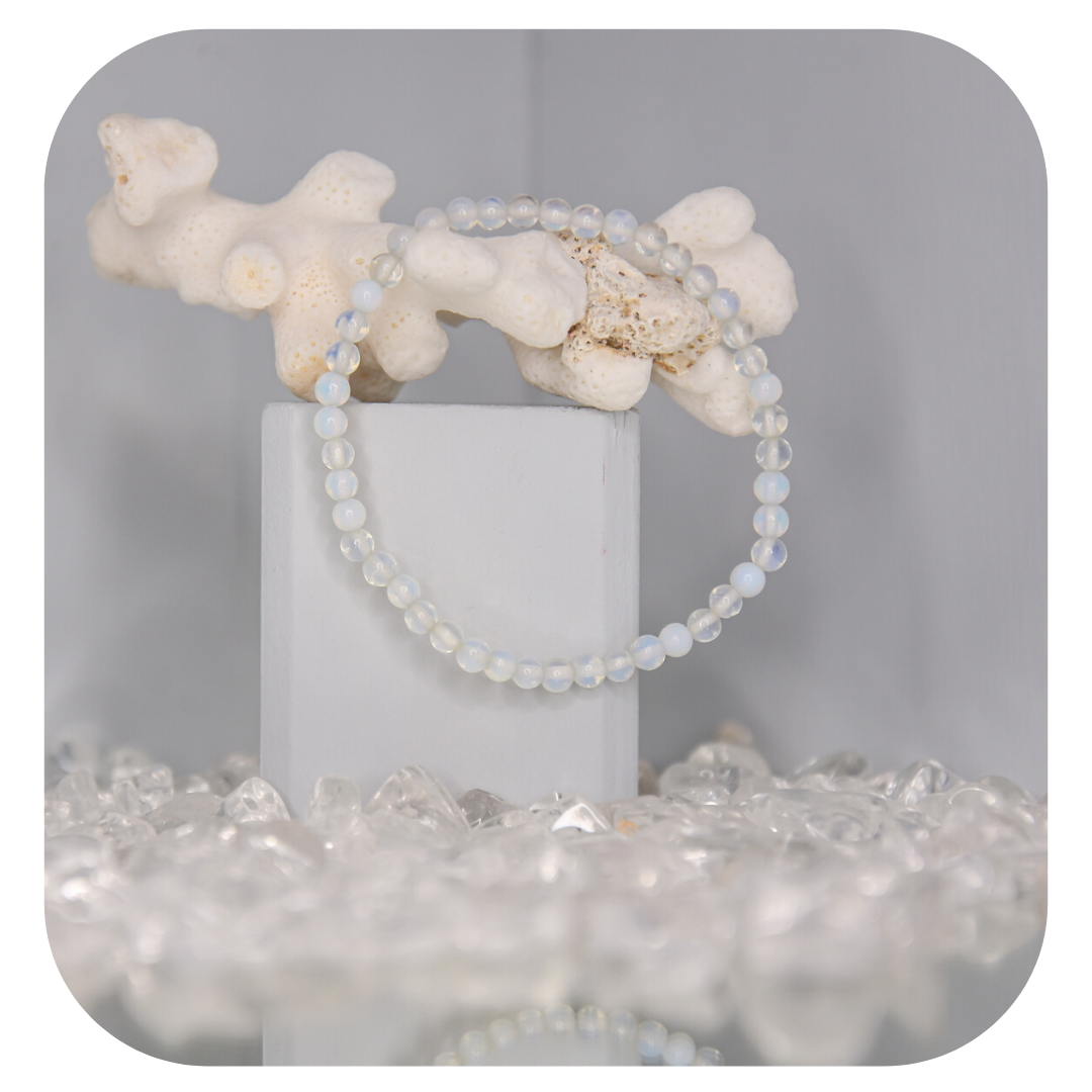 Opalite hand mala